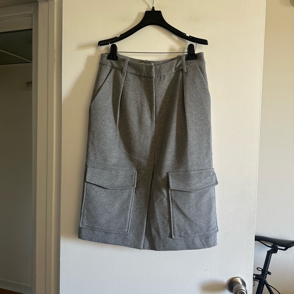 Modern Citizen Felicia Wool Utility Pencil Midi Skirt size Medium EUC - Picture 8 of 11